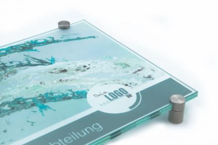 Türschild VITRUM K Glasschild
